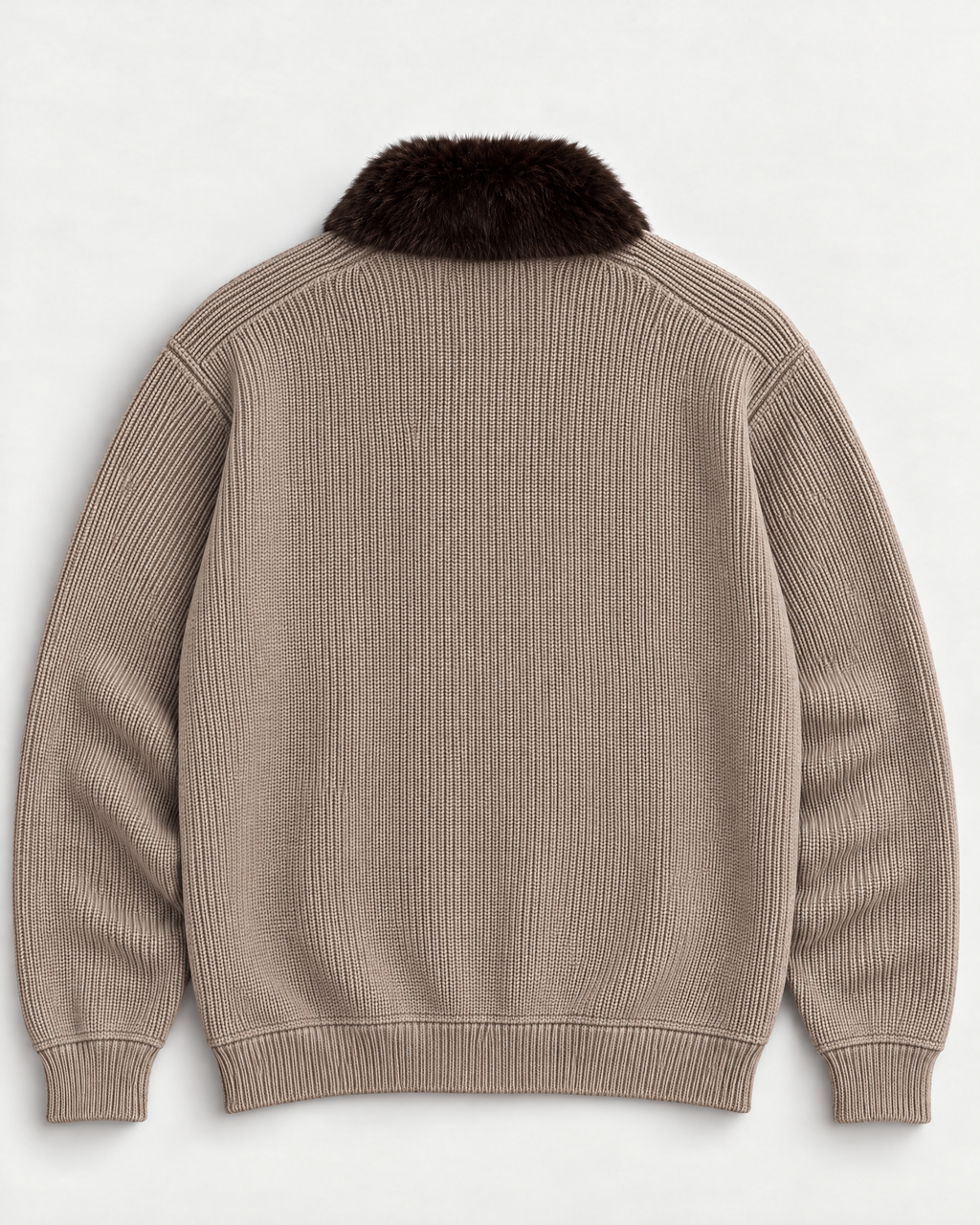 The Engadin Zip Knit, back view